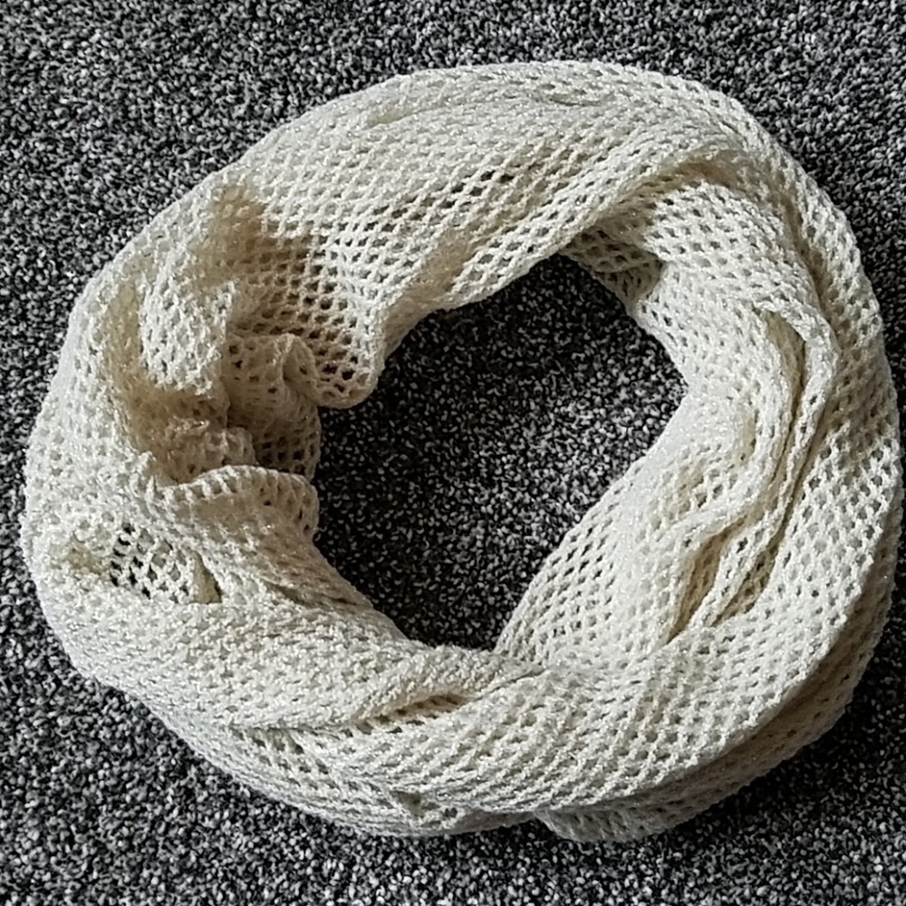 New Directions Ivory Infinity Scarf